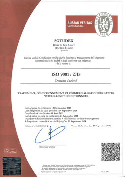 Sotudex- certificate